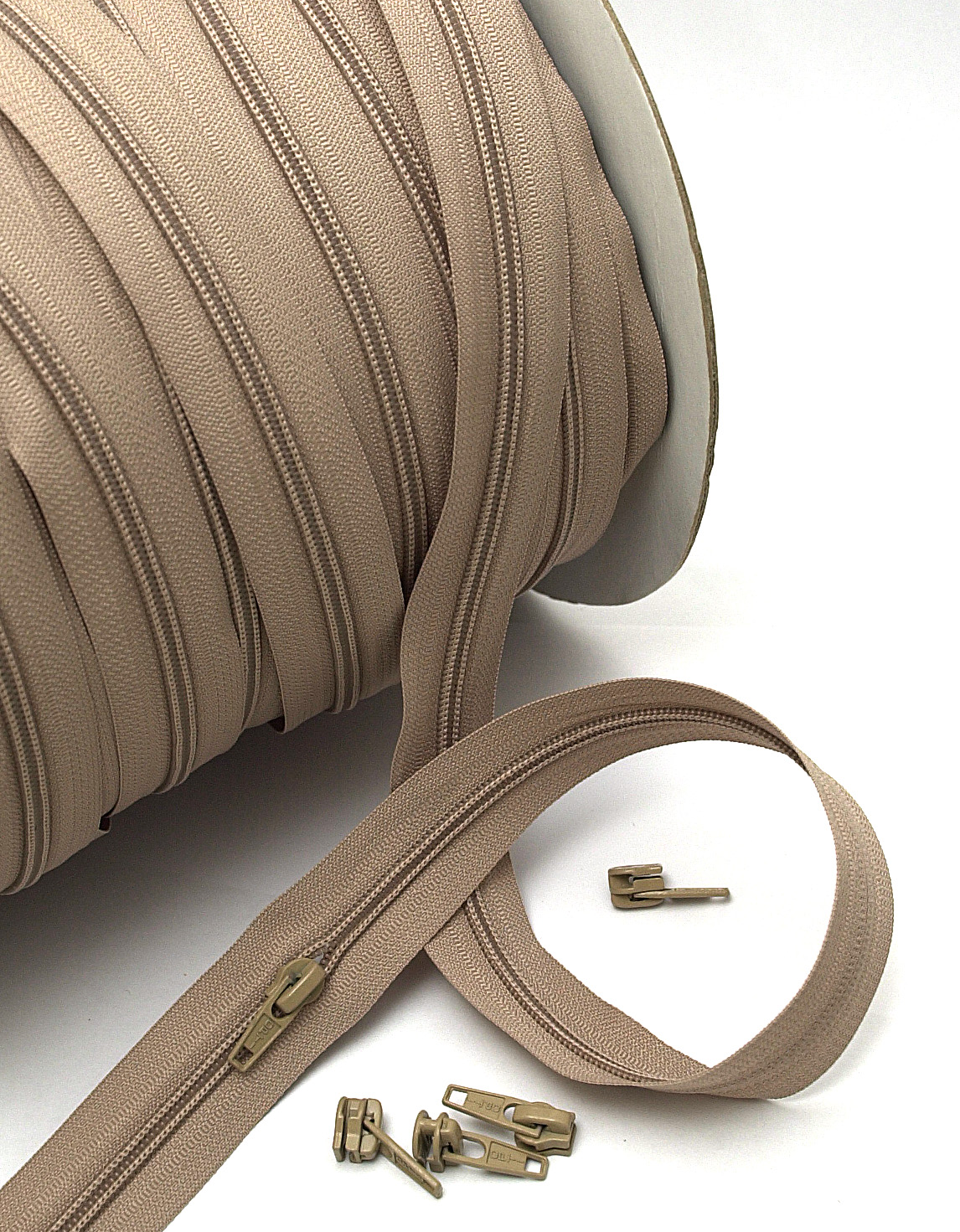 No 3 Fawn Continuous Zip Upholstery Zips J A Milton